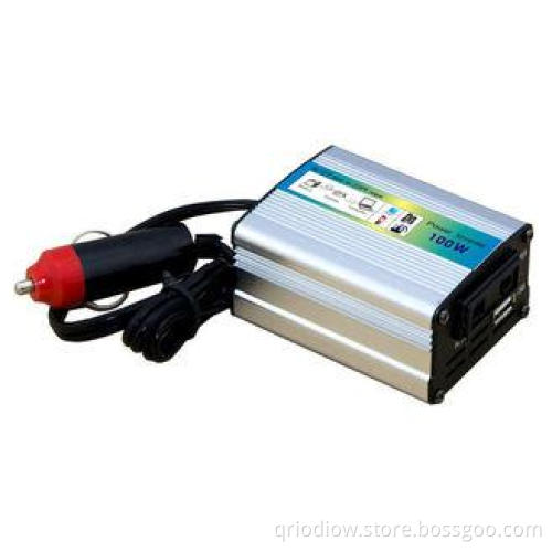 Sliver Auto Car Battery Power Inverter 100 Watt For Tablet